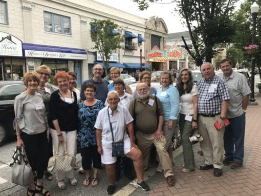 Group of alumni at a theater