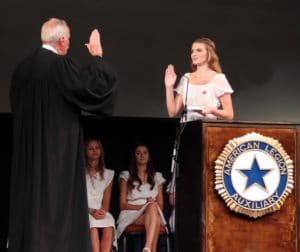 Lakyn Campbell oath of office