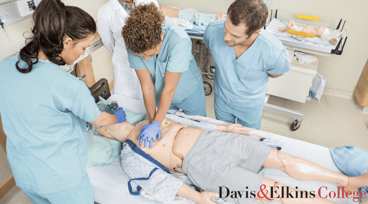 The Nursing Simulation Lab at Davis & Elkins College helps students practice real-world skills and build confidence in a safe, hands-on environment.