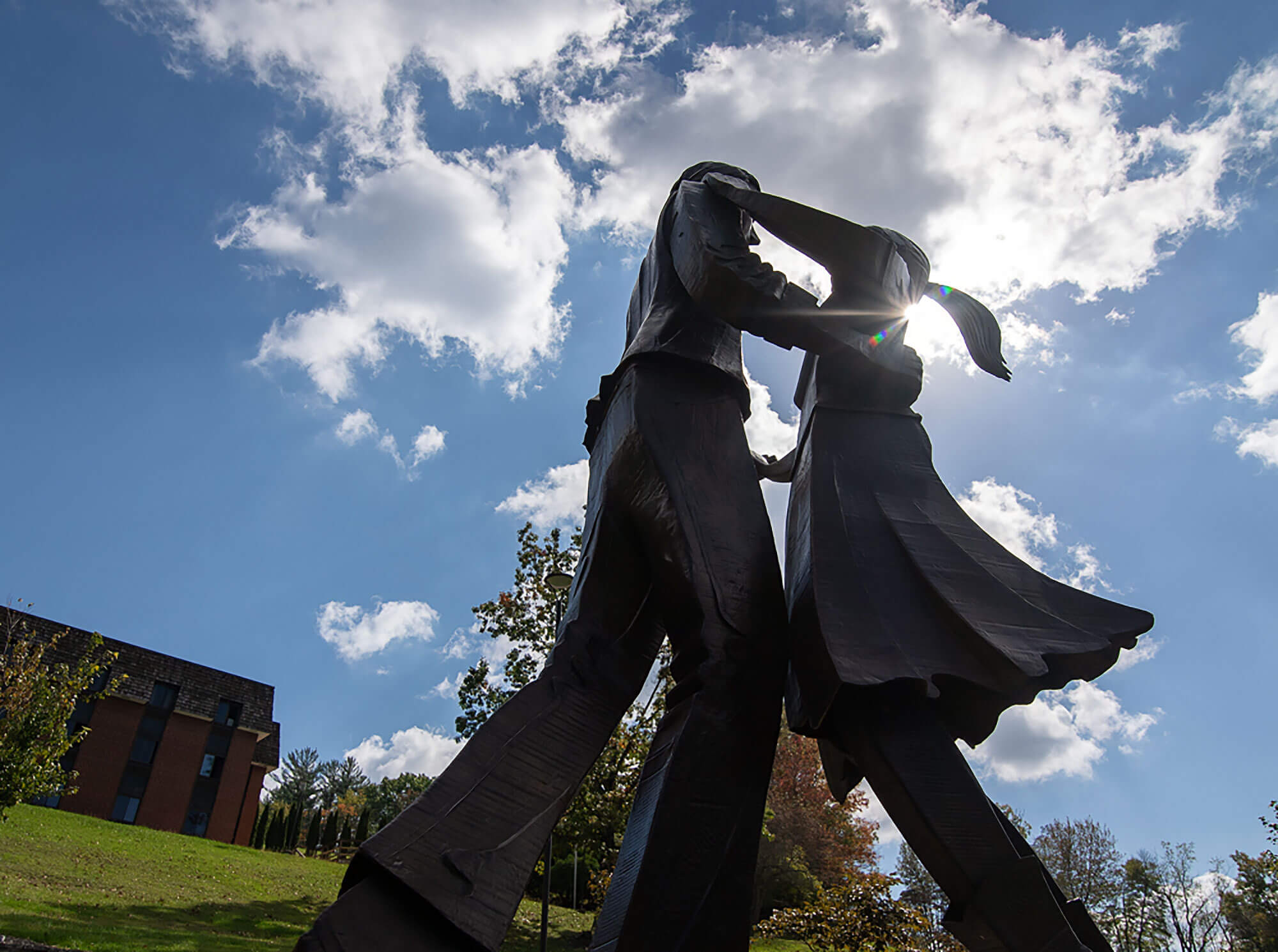 Dancing statue