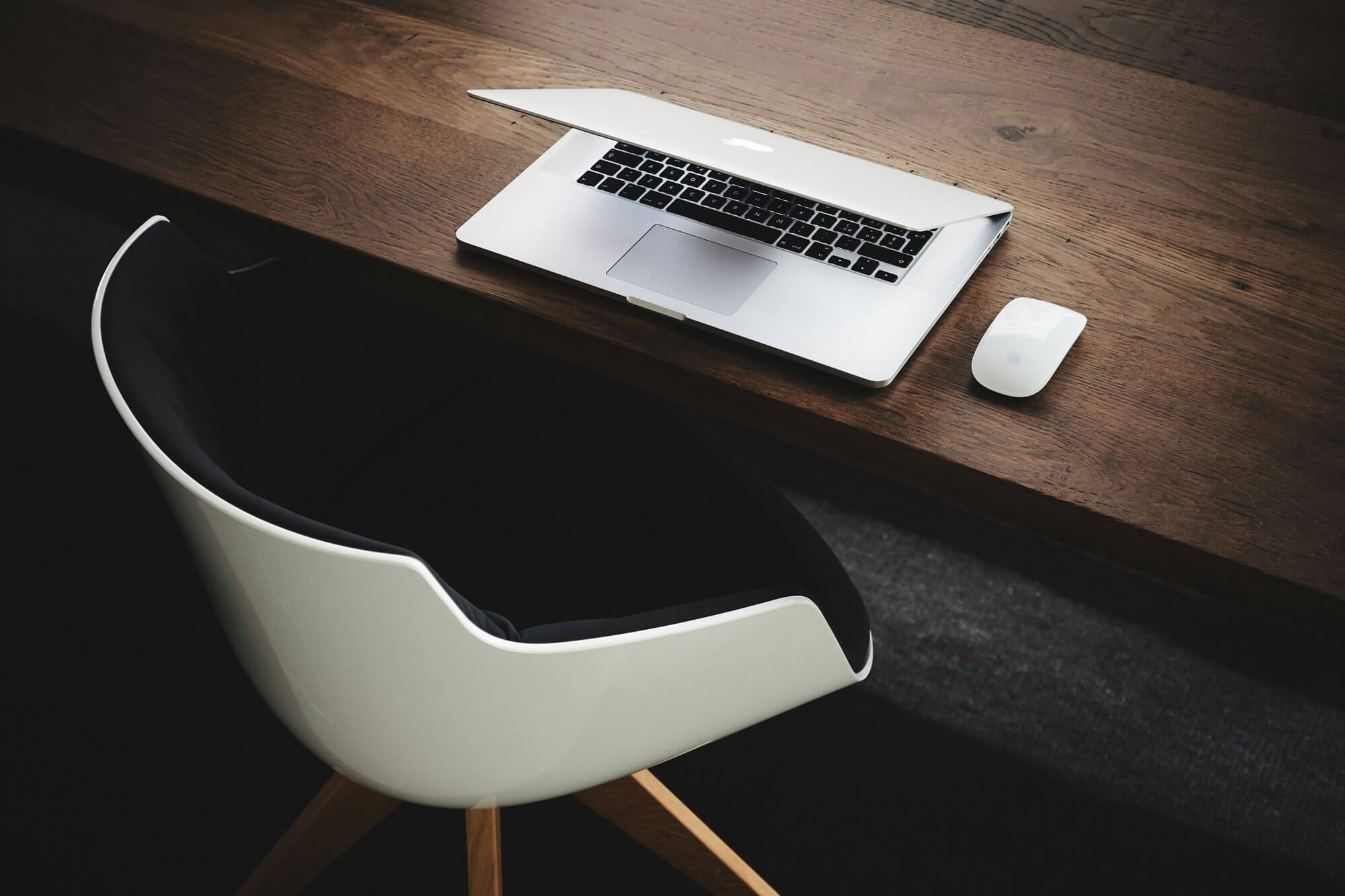 Computer at a desk
