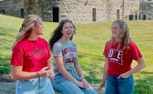Students on campus