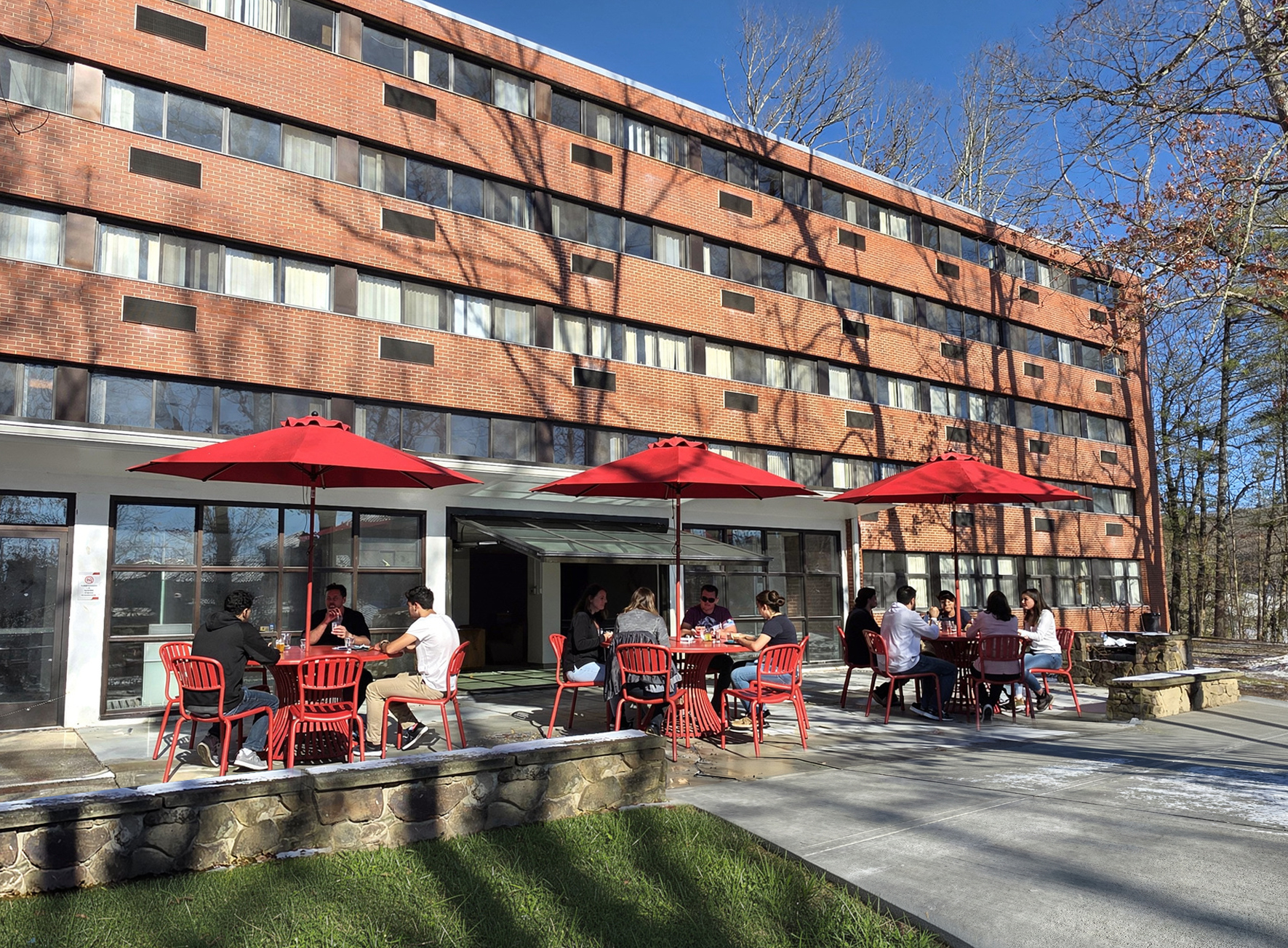 Gribble Hall Patio rendering