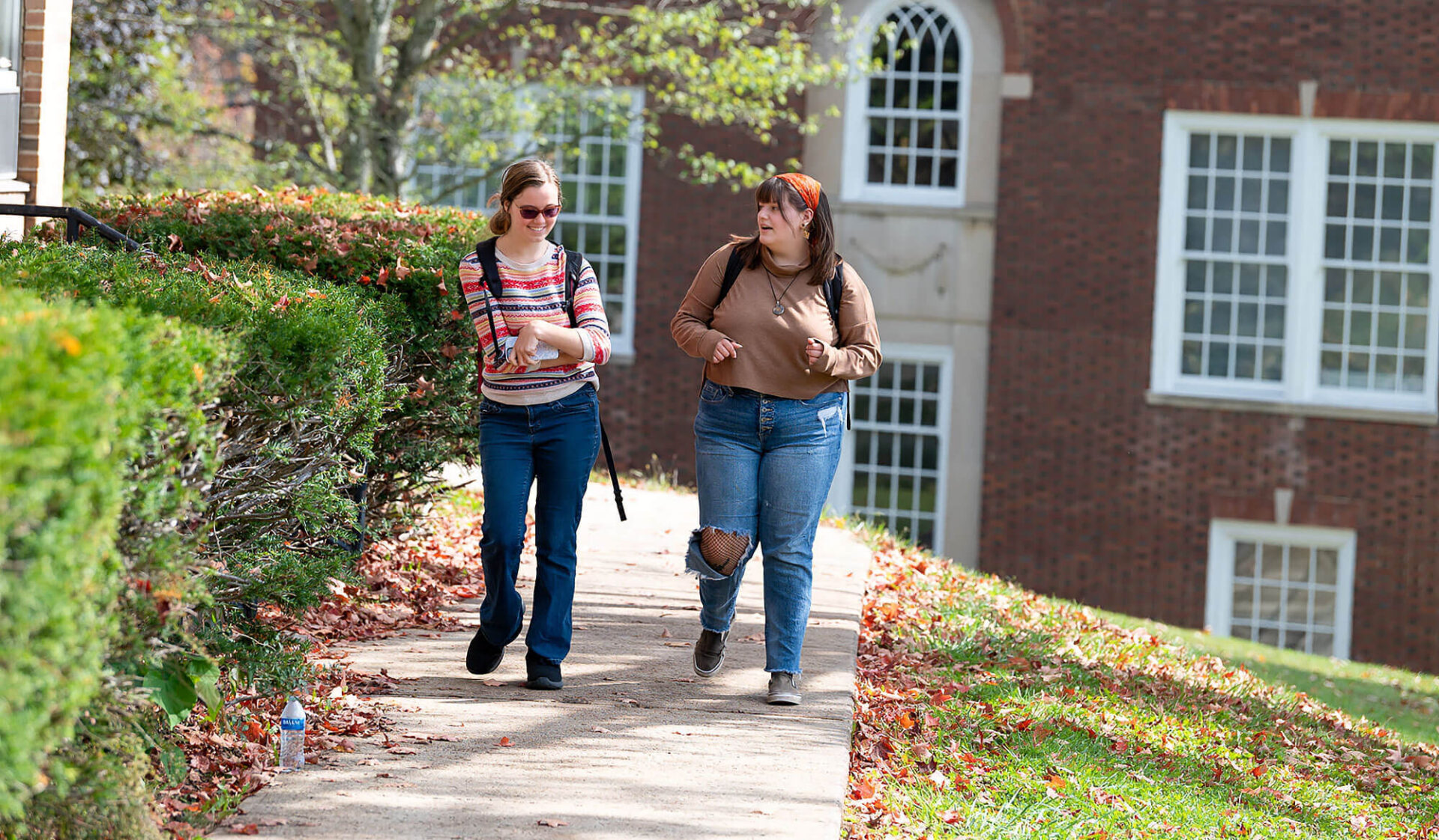 Walking on campus