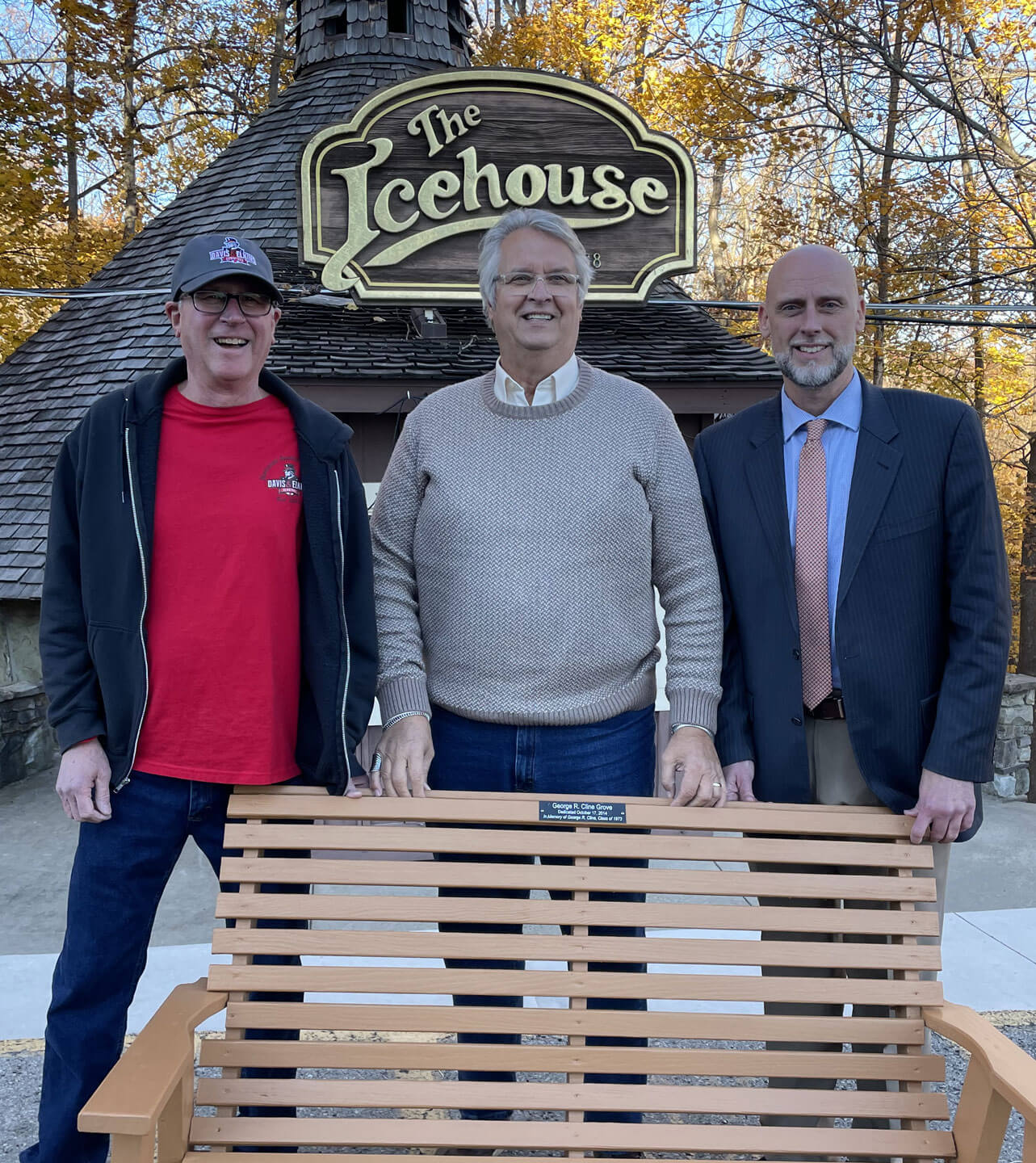 Jeff Krizan '73, Imre Barsy '75 and Amrit Rayfield '97
