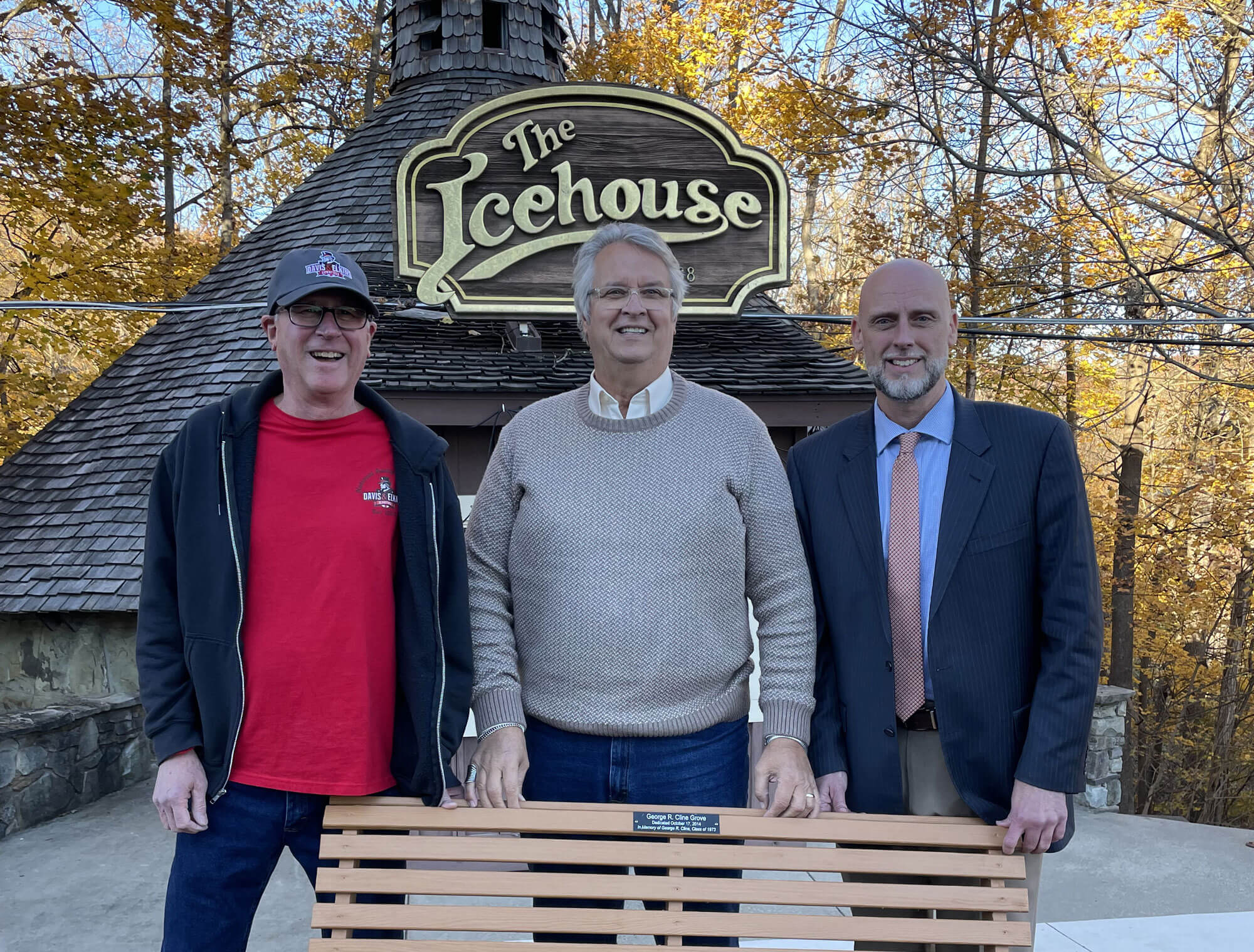 Jeff Krizan '73, Imre Barsy '75 and Amrit Rayfield '97