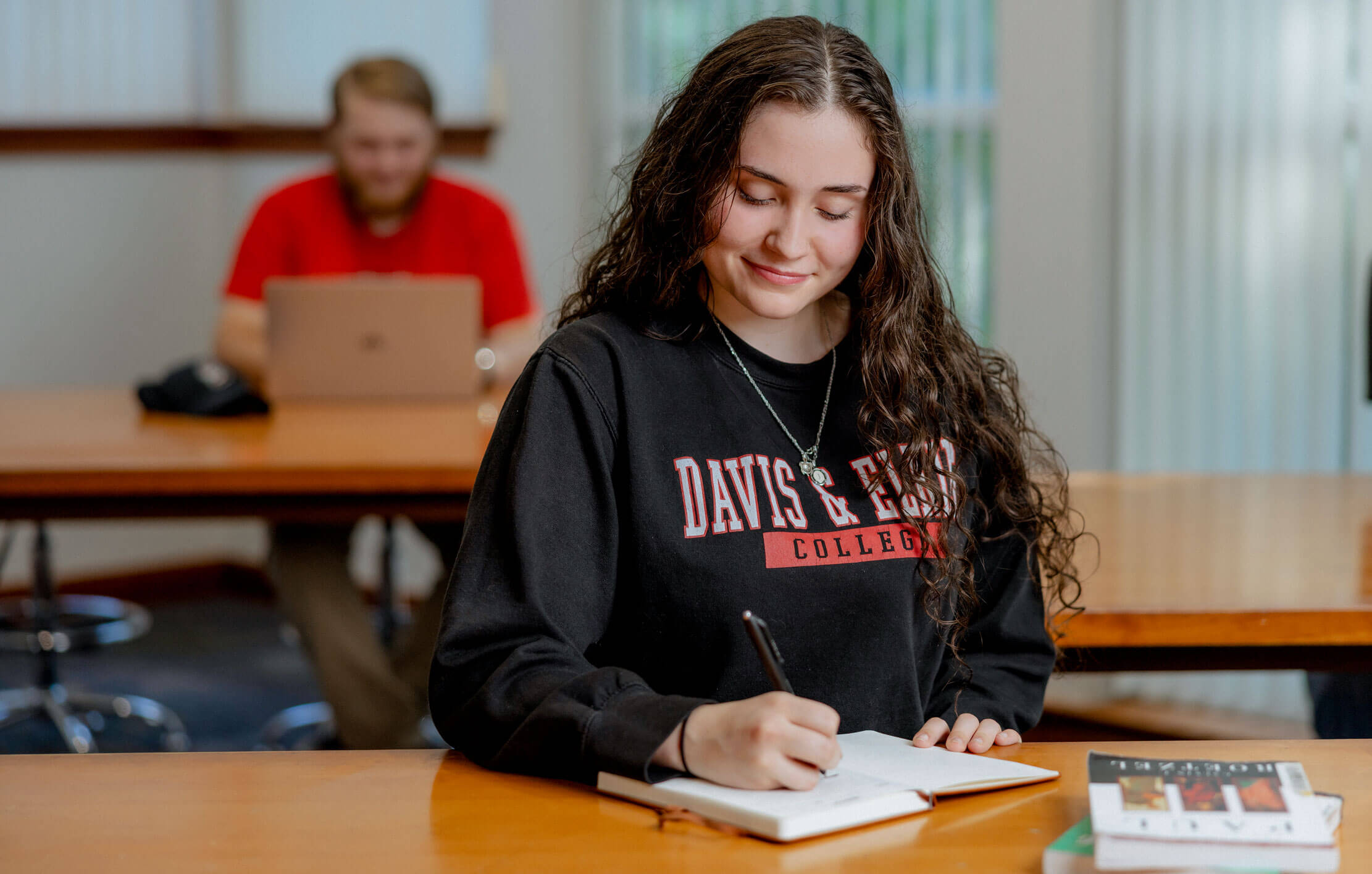 Davis & Elkins student in the classroom